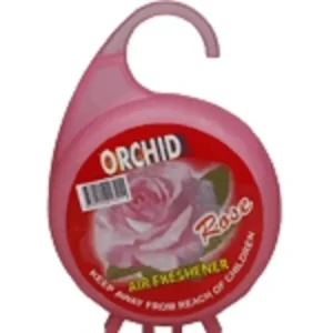 Air Freshener Use in Bedroom & Bathroom With Hanger 70 gm - Random Scent (Orchid Brand- Plastic cover)