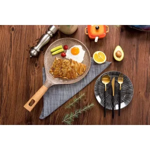 MGC Die Casting Ceramic Coating Induction Bottom Non-Stick Roti Tawa (Random Color as per stock)