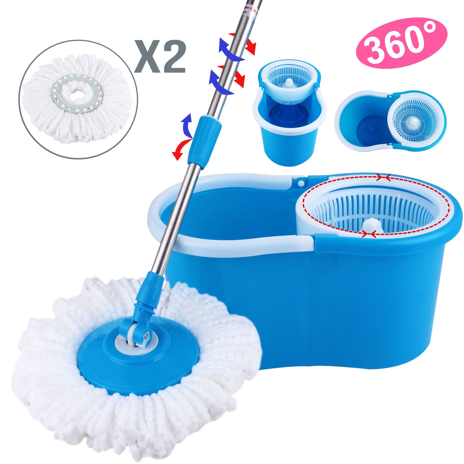 Brand New Easy Magic Spin Mop with Bucket