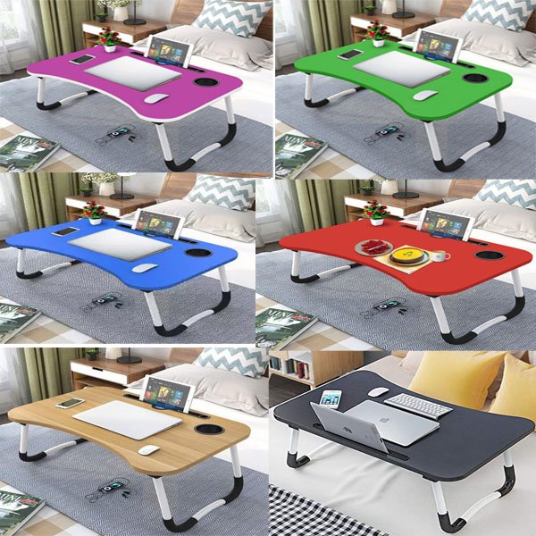 12mm Folding Laptop Table/black/red/blue/green/wooden/purple