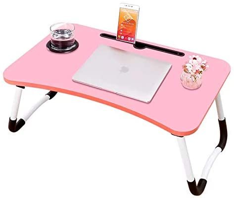 Folding Desk Home Computer Stand Laptop Desk Notebook Desk Laptop Table-pink