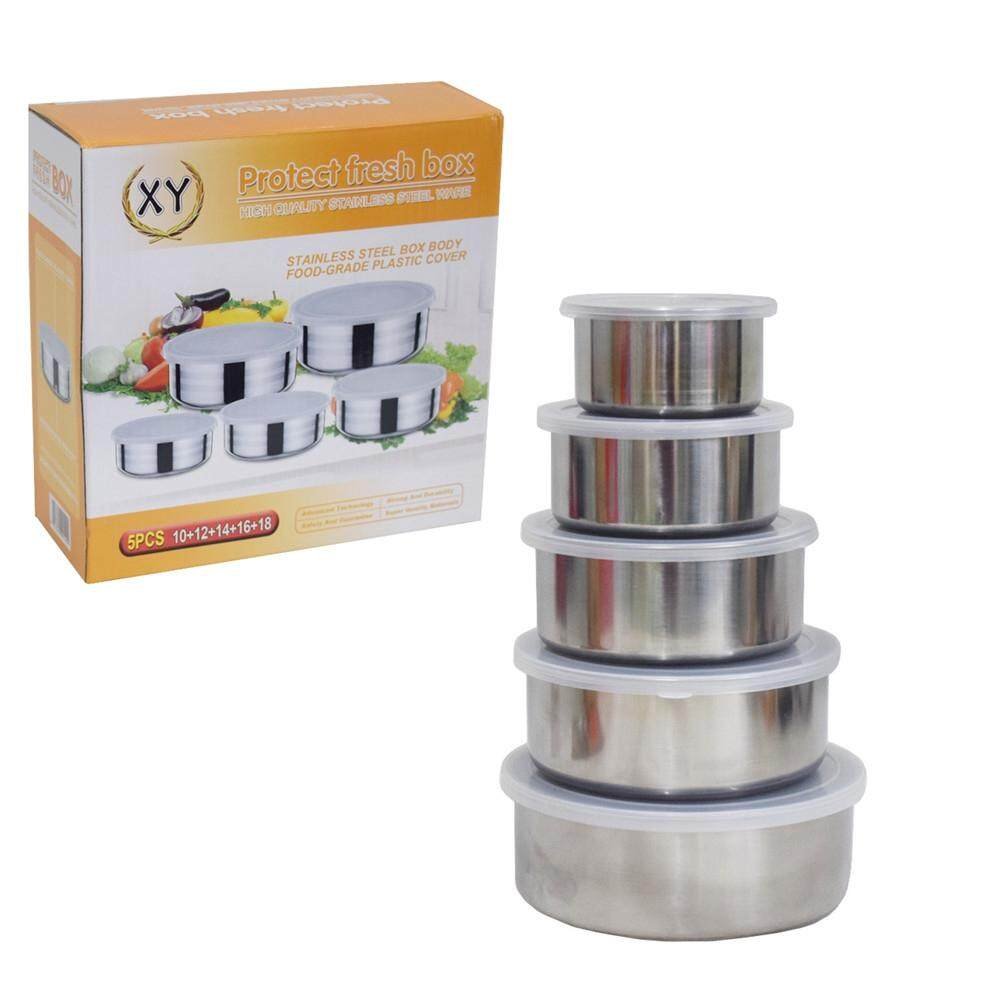 High Quality Stainless Steel 5Pcs Bowl Set/ (Lot Grain Storage Box)