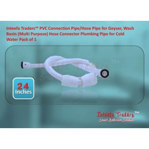 PTMT Connection Pipe/Hose Pipe for Geyser, Wash Basin (Multi Purpose) Hose Connector Plumbing Pipe for Cold Water Pack of 1