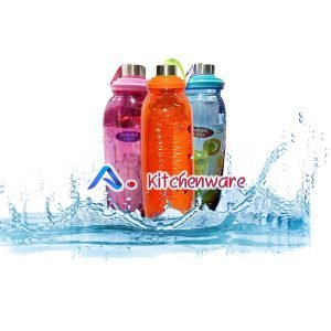Inteefa Traders™ Slim Digital-Bottle food grade Plastic Water Bottle Flip-Spout Style Cap Design Fancy Water Bottle for Girls Stylish Water Bottle for School, Gym, Office, Home-1000 ml Random Color