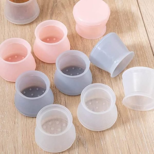 8 Pcs Silicone Anti-Slip Furniture Leg Protection Cover to Prevent Scratches, Reduce Noise, Anti-Slip | Furniture Leg Covers for Chair, Stool, Table |Multicolor| 8 PCS
