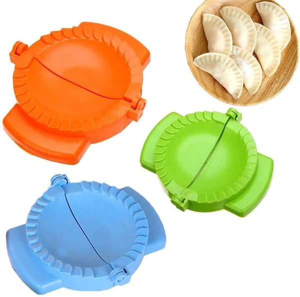 3pcs set dumplings maker cutter, colorful dumpling mould dough press diy meat pie, kitchen tools accessories for hand pies, pierogi, ravioli, samosa katapitha, pulipitha, pakonpitha, e pastry, empanada, ravioli maker tool,3 sizes (colors may vary)