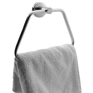 Triangle with Stainless Steel Towel Ring/Napkin Ring - Bathroom Towel Holder - Towel Hanger with Chrome Finish