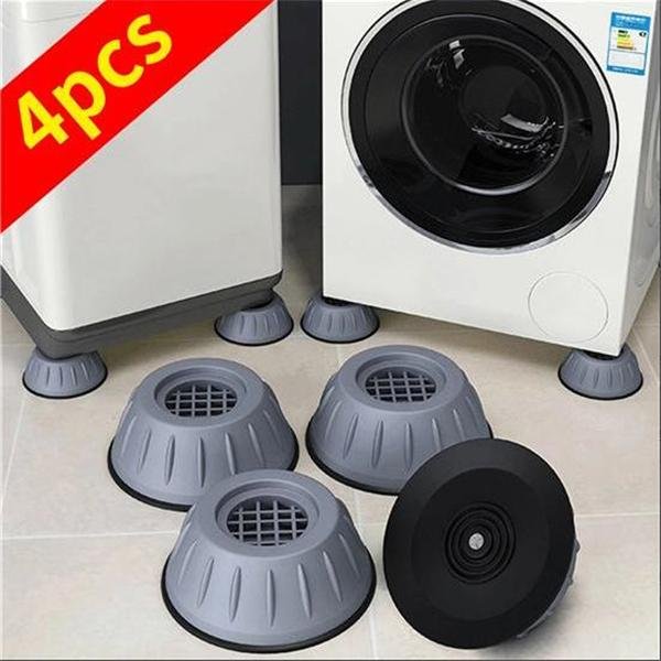 Anti Vibration Feet Pads Non-slip Washing Machine Fixed Rubber Base Proof Pad Shock Mat Feet Universal Furniture Refrigerator Dryer Foot Pad - 4 Pcs
