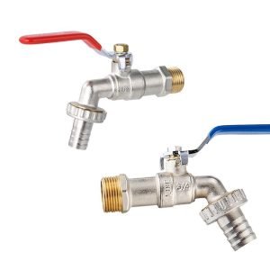 1/2" Faucet Stainless Brass Nozzle Tap with male threads Suitable for Washing Machine Inlet Hose Pipe, Outside Garden Watering, Car Washing, Public Places, Home Mop Sink, Laundry Water Pools with Water