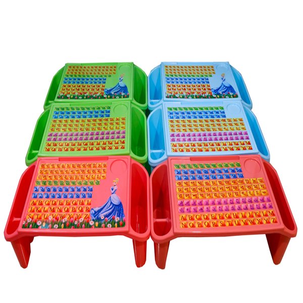 Baby Table Alphabet - Kids Writing Table / Study Table Baby Snack Table/ Storage Box Plastic