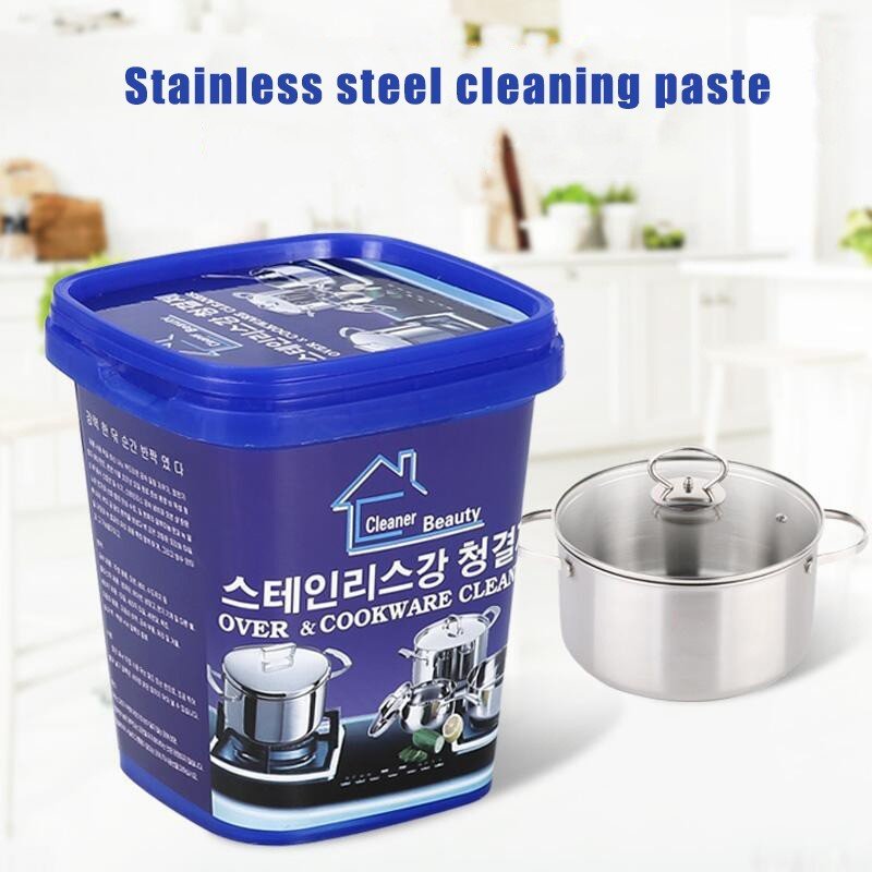 Inteefa Traders™ Stainless Steel Cookware Cleaning Paste Multifunction Cleaner Washing Pot Bottom Scale Decontamination Paste