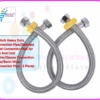 24 Inch Heavy Duty Connection Pipe/Stainless Steel Connection Pipe for Hot And Cold Water/Geyser Connection Pipe/Basin Mixer Connection Pipe - 2 Pieces