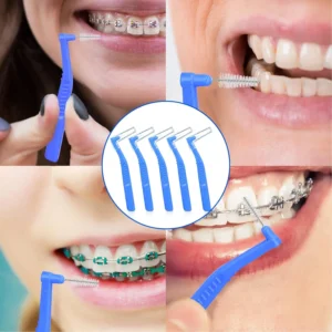 Interdental Brush, 5Pcs Dental Brushes for Between Teeth and Gums, Brush Micro Tight Cleaner