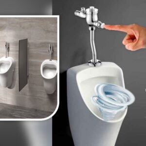 Urinal Flush Valve Push Button Rustproof Manual Toilet Flush Valve