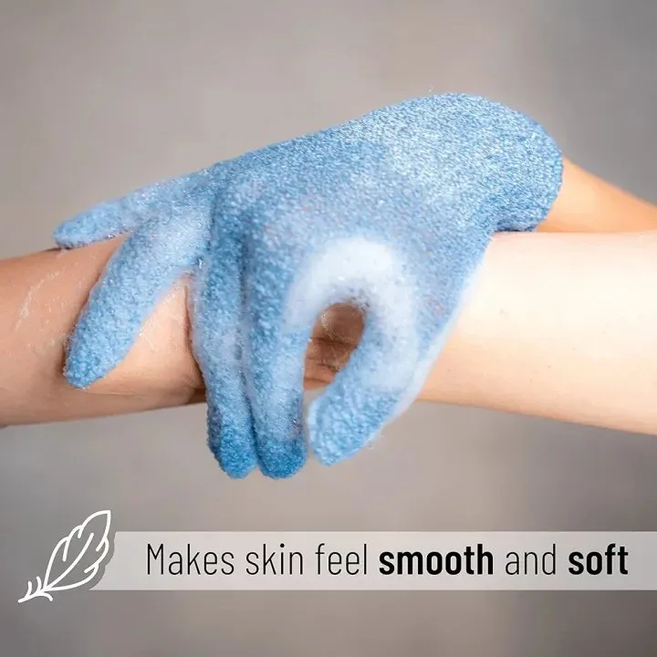 Exfoliating Body Scrub Gloves | 1 Pair Bath Gloves for Dead Skin Removal - Image 6