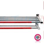 Wall Mounted Towel Racks Ra Wall Mounted Towel Rack Bathroom Hotel Rail Holder Storage Shelf Stainless Steel, Silver,towel holders bath,towel rack,bathroom shelves (Colour may vary)