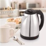 Stainless Steel Electric Kettle 1.8 Liter 360° Rotating Base 2000 Watt Auto Switch Off for Making Tea Coffe Boil Water and Milk (Multi)