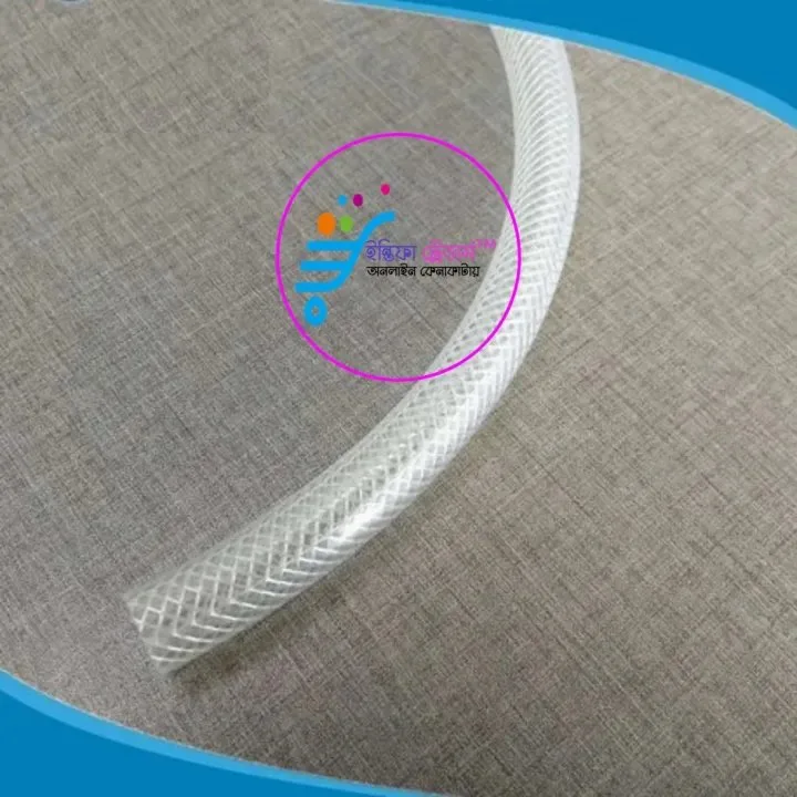 0.5 Inch PVC Flexible Clear Fiber Braid Hose with 3 Pcs Quick Connectors Set - Image 11