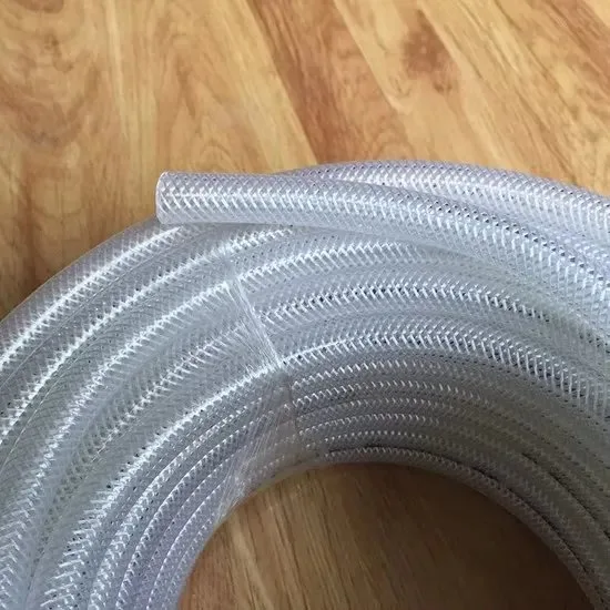 0.5 Inch PVC Flexible Clear Fiber Braid Hose with 3 Pcs Quick Connectors Set - Image 2