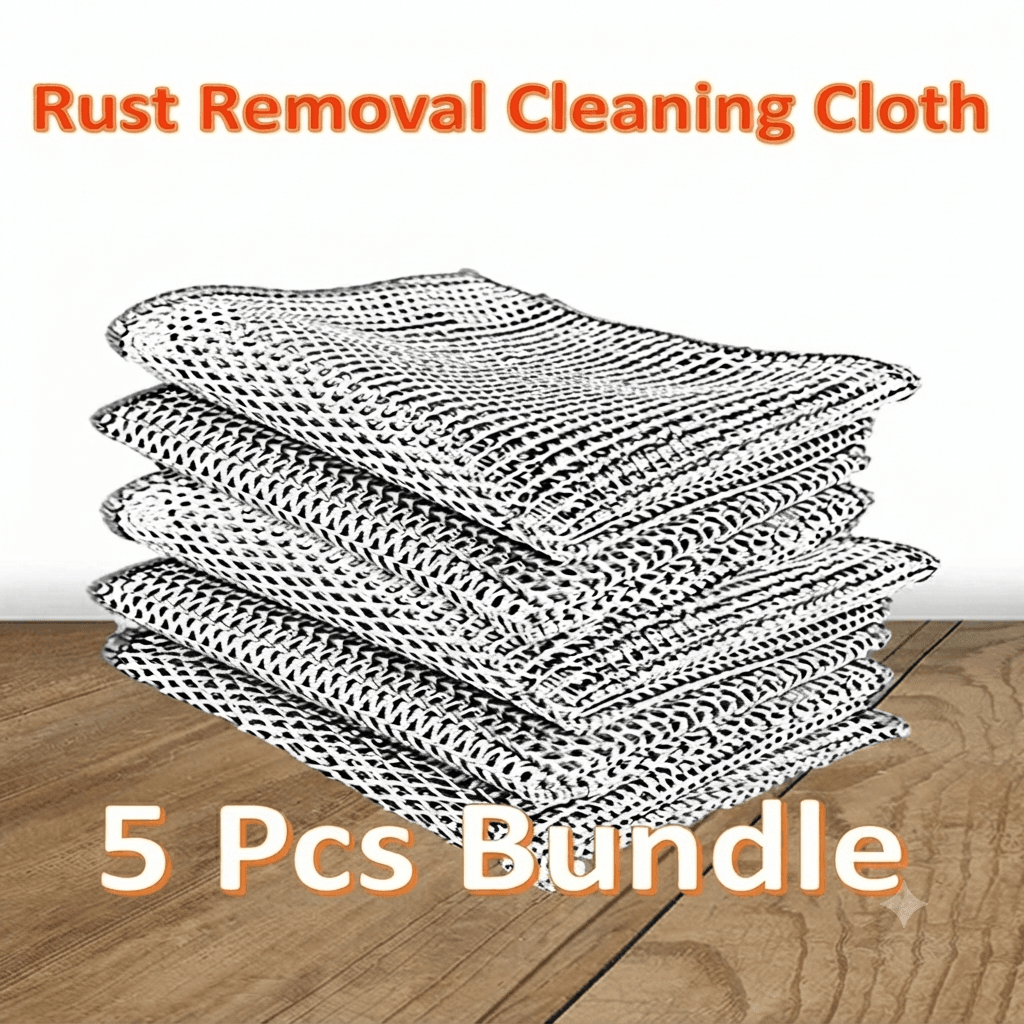 rust-removal-cleaning-cloth-5pcs. 5 Pcs Magic Wire Rust Removal Cleaning Cloth for Kitchen