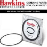 Hawkins B10-09 Gasket for 4-8 Liter Pressure Cooker Sealing Ring, Medium, Black Set of 2