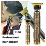 T9 Professional Hair Trimmer for Men | Cordless Beard & Hair Clipper with 0mm Precision Cutting | Rechargeable Low Noise Trimmer with 4 Guide Combs (Gold-Color design may very)