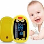 Baby Kids Fingertips Pulse Oximeter Blood Oxygen Machine- Model A1 (Color may very)