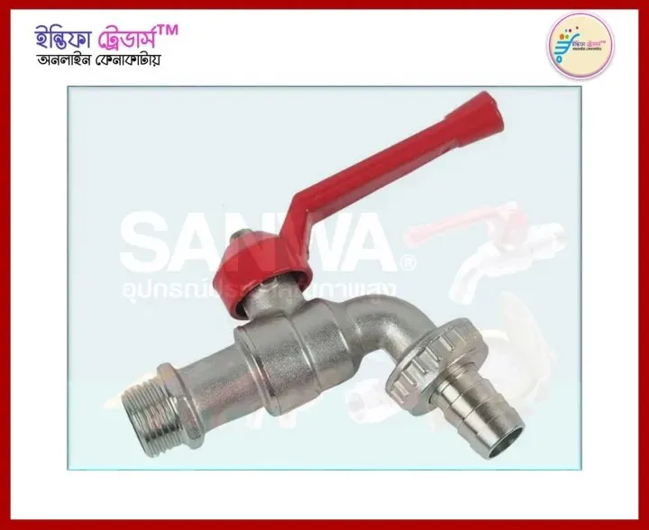 2026/02/1000175170.jpg 1/2" Faucet Stainless Steel Nozzle Tap with male threads Suitable for Washing Machine Inlet Hose Pipe, Outside Garden Watering, Car Washing, Public Places, Home Mop Sink, Laundry Water Pools with Water - Image 1