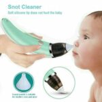 Electric Nasal Aspirator Baby Nasal Secretion Aspirator/Nasal Cleaner with 5 Suction Levels and 2 Tips for Newborns and Toddlers, BPA Free, Fully Washable & USB Charging, FDA CE