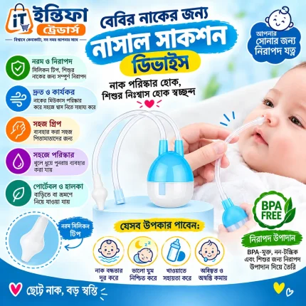 Baby Nasal Aspirator & Nose Suction Cleaner – Baby Nose Suction Device