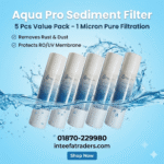 10 inch PP Sediment Filter | 1 Micron Pre-Filter for Water Purifier- (5 pcs pack)