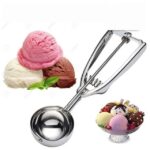 Ice Cream Scoop - Stainless Steel Cookie Scoop Melon Scoop Meat Baller 5.4 Tablespoon Scoop Muffin Potato Masher