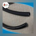 Fiber Braided Thermoplastic Pipe LPG Gas Hose with Wrapped Surface Heat Resistant Heavy Industrial & Garage Operations (Made in Japan 5 feet) Black with 2 pcs clumps free