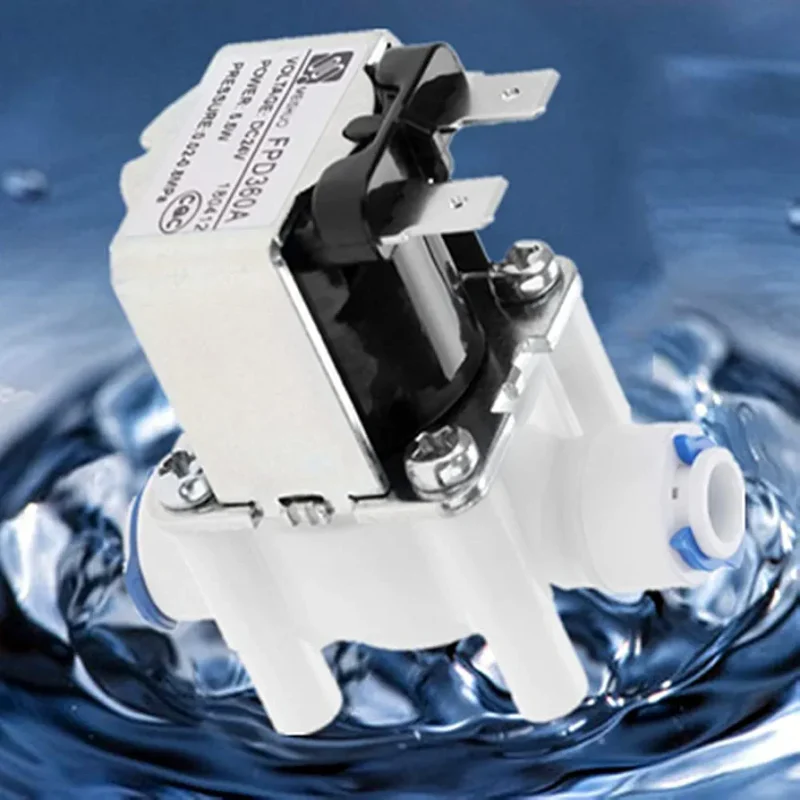 DC 24V 1/4 inch quick connect water solenoid valve normally closed