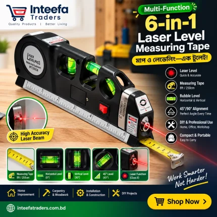 Laser Level Pro 3 Horizon Vertical Measure Tool in BD