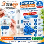 Lancet Pen Lancing Device with 100 Lancets